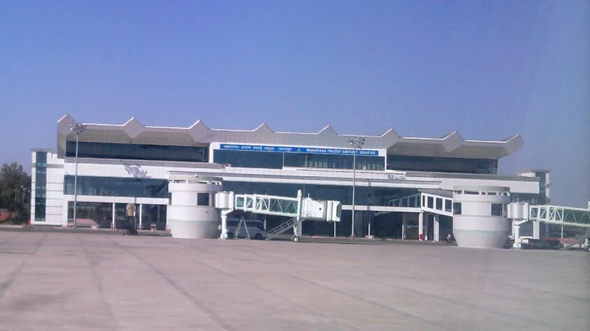 Udaipur Airport Heritage Palaces & Historic Rajasthan Citadel in Udaipur Airport, Rajasthan – Delhi to Udaipur Airport Urbania on rent for family & group tours